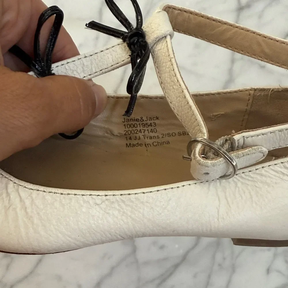 Janie and Jack Bow Ballet Flat Sz 11.5